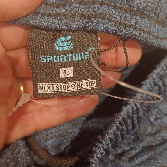 New without Tag Sportune Jogger Actiwear Blue Size Large - Picture 2 of 5